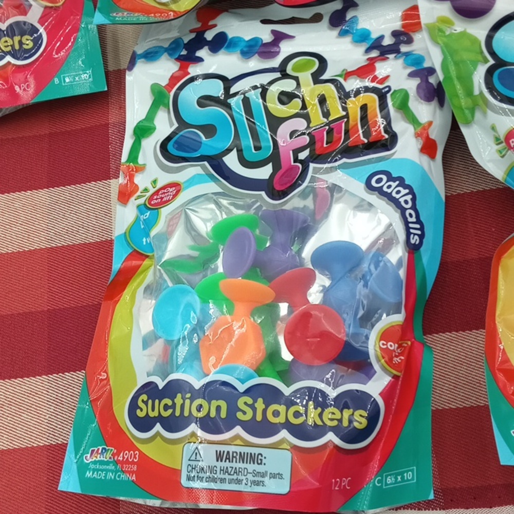 Such Fun Suction Stackers NIP 2 Buddies Packages , 1 Hexagons & 1 Oddballs. - Picture 5 of 5